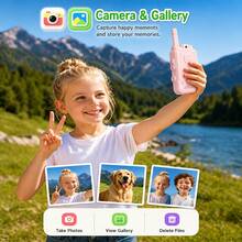 2pcs Rechargeable Two-Way Video Walkie Talkies For Kids Aged 3-12, Suitable For Indoor/Outdoor Games, Camping, Hiking, Unisex - Multicolor - View 4