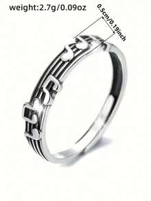 1pc Beautiful Musical Note Ring, Suitable For Women To Wear, Suitable For Wedding, Engagement, Anniversary Party, Valentine's Day Gift - 1# - View 5