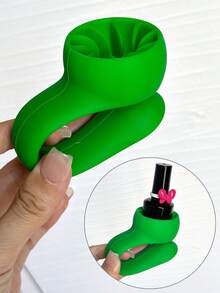 1PC Colorful Dopamine Silicone Nail Polish Bottle Holder, Portable Adjustable Nail Tech Storage Rack, Practical Finger Rest Wrist Support, Professional Nail Salon Storage Auxiliary Tool - Multicolor - View 7