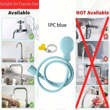 1 cái vòi nối vòi nước đa năng kèm đầu vòi sen, tổng chiều dài 51.57 inch, bộ chuyển đổi gội đầu dễ sử dụng, đầu nối vòi sen tắm cho thú cưng lắp nhanh, phụ kiện phòng tắm gia đình tiện dụng cho trang trí mùa thu và mùa tựu trường - Nhiều màu - Xem 11