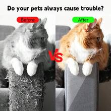 Transparent PVC Anti-Cat Scratch Tape, Clear Double-Sided Self-Adhesive Anti-Cat Scratch Tape, Invisible Wear-Resistant Furniture Scratch Protection Film, For Leather Sofa And Wall, Easy To Apply Without Residue, Cat-Specific Anti-Scratch Sticker, Invisible And Aesthetic For Cat-Friendly Home Environment - View 4