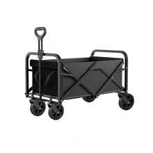 Foldable Camping Trolley, Made Of Wear-Resistant Large-Capacity Oxford Cloth, Constructed With Thickened Stable Steel Frame, Equipped With Smooth Universal Large Wheels And Retractable Pull Rod, Easy For Outdoor Transportation - Multicolor - View 16