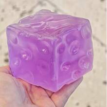 Juguete de apretar Squishy-Nuevo Queso Glaciar-Queso Borgoña-Juguete de alivio del estrés-Juguete de apretar Queso Glaciar Transparente-Queso de apretar de alta estética-Squishy-Apretar de maltosa transparente-Rebote lento-Tacto súper suave-Juguete de alivio del estrés súper-Juguete para niños-Juguete para niñas-Regalo perfecto - Multicolor - Ver 14