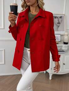 Women Trench Coats - Vino - View 2