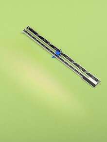 [Aluminium Sewing Ruler]High-Quality Sewing Ruler With Dual Inch And Centimetre Scales – Precision Measuring Tool, Suitable For Quilting, Cutting, Tailoring And Craft Projects; Metal Ruler For Craft, Tailoring And Sewing; Sewing Tools And Accessories - Black - View 5