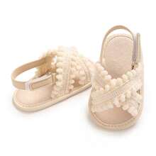 Summer 0-1 Years Old Infant Girl Cute Delicate Soft Sole Breathable Walking Sandals - Apricot - View 3