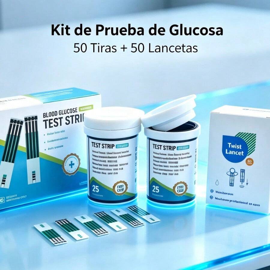 Diabetes Care - 50 Test Strips + 50 Lancets - View 1