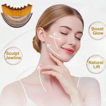 2pcs Lymphatic Detox Brush, Facial Contour Care Brush, Heart-Shaped Stainless Steel Gua Sha Board, For Facial Gua Sha - View 3