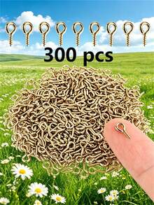 Stainless Steel Eye-Shaped Screw Pins, 100/2000pcs Multi-Color Assorted Pack, Screw Eye Keychain Rings, Suitable For DIY Jewelry Making Accessories - Eye Needle - View 13