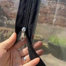 夏季防蚊窗紗網，拉鍊式，窗戶易開關，適用於臥室、廚房與客廳，密網透氣，免鑽孔簡易安裝，家用黑色隱形蚊帳 - 紗窗 - 查看 5
