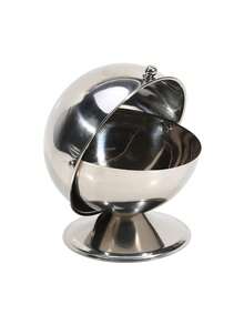 1 Pc Silver Stainless Steel Kitchen Spherical Sugar Cup Seasoning Bottle Jar Ice Cubes Milk Sugar Storage Jar Kitchen Small Tools Kitchen Accessories Storage Sugar Bowl Sliver Ball Shape Candy Jar Suitable Household Kitchen Storage Organizer - one-size - View 7