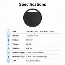 RSH 3pcs Smart Tags Compatible With Android, Smart Wireless GPS Tracker, Location Tracker For Cats, Dogs, Wallets, Elderly And Valuable Items, Wireless Air Tracker, Compatible With Android Find Hub - Multicolor - View 11
