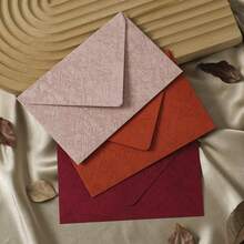 50pcs Tree Pattern Cherry Blossom Pink Envelopes, DIY Handmade Gift Packaging, Wedding Invitations, Cash Envelopes Stationery - A - View 5