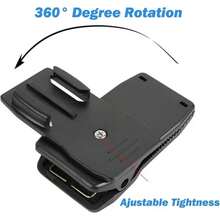 背包肩帶夾具 360 度固定器，附快速拆卸三腳架接座，相容 Hero 12 11 10 9 8 7 6 及其他產品（黑色） - 彩色 - 查看 6