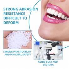 100g Moldable Solid Dental Wax, Temporary Tooth Filler, Tooth Gap Filler, Fake Tooth Filler/Tooth Decoration, Party Decoration, Film & TV Makeup Tooth Decoration, Fashionable Easy To Use - Multicolor - View 3