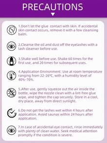 2pcs 5ml/12ml Eyelash Glue Eyelash Extension Supplies Black Lash Extension Eyelash Adhesive Strong Hold Drys In 0.5-1s With 6-7 Weeks Retention By Existing Beauty Lashes For Beginners To Use At Home And Cluster Lash DIY - 黑色 - 查看 4