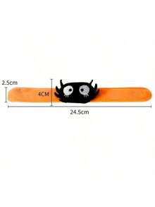 3pcs/Set Halloween Decoration Snap Bracelets Ghost Festival Party Costume Props Pumpkin Spider Wristbands Random Style - Multicolor - View 5