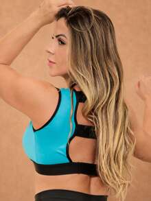 Women Sports Tees & Tanks - Blue - View 2