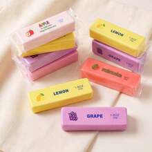 1pc New Fruit Series Mini Butter Stick Squishy Toy, Soft Elastic PU Slow Rebound Stress Ball, Portable Hand Squeeze Decompression Toy, Pocket-Sized Cute Stress Relief Toy, Suitable For Daily Anxiety Release And Leisure Play - Multicolor - View 4
