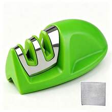 Mini Cute Mouse-Shaped 2-Stage Portable Knife Sharpener, Compact And Lightweight Blade Sharpening And Polishing Tool, Non-Slip Stable Base, Easy To Clean And Durable, Suitable For Home Cooking, Camping, Travel, Outdoor Picnic, BBQ, Includes Metal Mesh Cloth For Daily Knife Maintenance - Multicolor - View 9