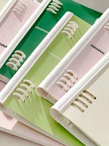 8pcs/1pc Soft Rubber Cover B5 A5 Spiral Coil Ruled Notebook, Portable Lightweight Diary, Smooth Writing Student Notebook, Suitable For Graduation Exam Preparation, School Office Daily Use, Back To School Stationery For Teens And Adults School Supplies - Multiple Styles - View 4