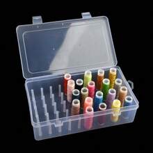 Transparent Sewing Thread Storage Box Organizer With 42 Slots For Sewing Thread Spools And Embroidery Floss - 42-line Box - View 7