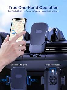 REMAX Soporte para teléfono de coche Univer para teléfonos de 4-7.2 pulgadas - Negro - Ver 8