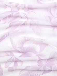 1件裝簡約印花70cm正方形方巾 春季新款女用百搭腰帶包飾帶 絲巾頭巾時尚圍巾 - 彩色 - 查看 4