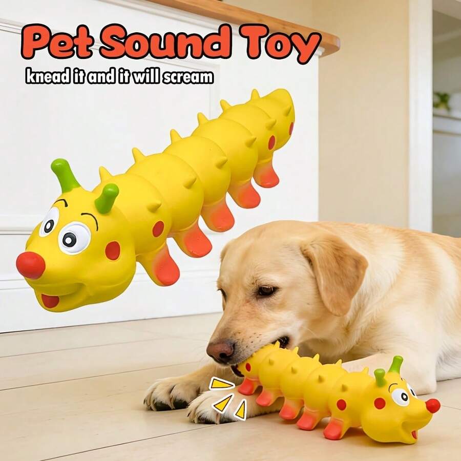 Latex Squeaky Dog Chew Toy, Teeth Cleaning Pet Squeaky Toy, No Battery Required, Pet Dog Toy, Durable, Teeth Grinding, Teeth Cleaning, Interactive Training Toy, Enhance Interaction, Suitable For Puppies And Adult Dogs, Strong And Tear-Resistant, Not Easily Broken, Relieve Pet Anxiety, Suitable For Daily Play And Training, Pet, Dog Toys, Dog Stuff, Puppy Keep Game Dog Accessories, Puppy Keep Game Feed Puppy, Happy Dog Puppy Keep, Puppy Keep - Multicolor - View 1