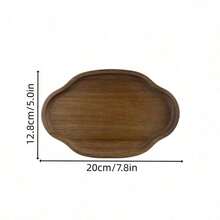 Creative Design Wooden Tray, Bathroom Tray, Decorative Tray, Storage And Decoration For Bedroom And Other Spaces, Multifunctional, Ideal For Dining Table Decor, Home Decor, Suitable For Restaurant, Home And Various Occasions, Meeting Different User Needs - C-Wood Color - View 6