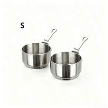 6pcs Stainless Steel Sauce Cups With Handle, Durable Multi-Functional Tableware. Suitable For Dipping Sauces, Gravies, And Baking Ingredients. Enhances Dining Elegance; A Great Practical Gift For Home Cooking Enthusiasts. 1pc/2pcs - Silver - View 17