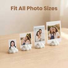 6pcs Cloud Photo Clips Compatible With Multiple Sizes, Portable Instant Photo Holder, Desk Desktop Small Decoration - Clouds - View 2