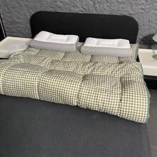 All-Season Thin Floor Mattress, Soft & Breathable Tatami Mat, Suitable For Dorm, Bedroom, Hotel - Olive Green - View 3