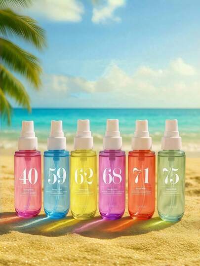 1 Bottle Brazilian Digital Fragrance Spray, Vanilla Sweet Scent Flameless Aromatherapy Liquid, Premium Brand Equivalent Fragrance, Coconut Vanilla, Candy Lavender And Other High-Quality Fragrances, Acts On Air To Achieve Fresh Air Effect, Six Fragrances For You To Choose From, Suitable For Any Location To Remove Odors, Perfect Gift