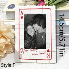 1pc Personalized Photo & Text Building Blocks, Customized Couple Photo Puzzle Blocks, Photo Block Souvenir, Wedding Anniversary Gift For Partner (Boyfriend/Girlfriend/Husband/Wife), Valentine's Day Gift, Christmas Gift, Engagement Gift, Birthday Gift, Customized Photo Display Ornament, Wedding Photo Souvenir - C-couple Building Blocks - View 8