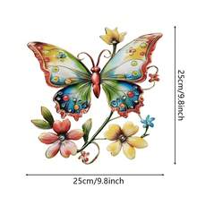 2D Flat Acrylic Butterfly Wall Decor, Premium Home Wall Decoration, Garden Arrangement Craft - A - View 7
