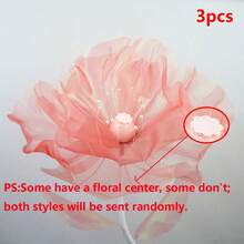 1 pieza Flor artificial de amapola de seda de 50 cm, gran flor artificial 3D, adecuada para cumpleaños, bodas, decoración de fondo de fiesta, hogar, sala de estar, decoración del hogar y decoración exterior - Multicolor - Ver 21
