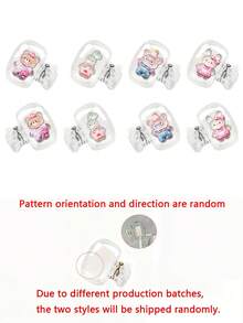 Cute Glow-In-The-Dark Bear, Cat, Rabbit Resin Toothbrush Cover, Portable Toothbrush Cap, Transparent Travel Toothbrush Storage Box, Glow-In-The-Dark Toothbrush Head Protector Clip, Toothbrush Storage Clip, Toothbrush Dust-Proof Protective Cover, Portable Design Easy To Carry, Dust-Proof Cap, Suitable As Gift For Couples, Friends, Family, Teachers, Travel Enthusiasts, Home, Dorm, Vacation Essentials, Suitable For Birthday Gift, Back To School Gift - Multicolor - View 11