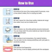 100g Moldable Solid Dental Wax, Temporary Tooth Filler, Tooth Gap Filler, Fake Tooth Filler/Tooth Decoration, Party Decoration, Film & TV Makeup Tooth Decoration, Fashionable Easy To Use - Multicolor - View 11