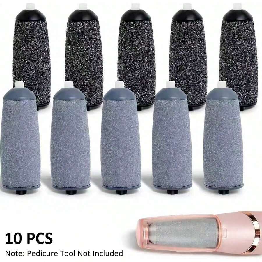 10 Electric Callus Remover Grinder Accessories, Suitable For Electric Pedicure Tools, Pedicure Tools Not Included