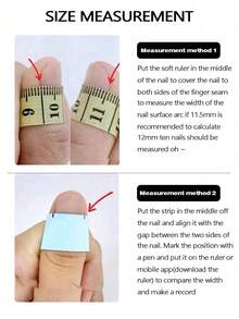 Korean Style Extra Long Artificial Nails, Handmade, Suitable For Daily Wear, Parties And Gatherings - Multicolor - View 7
