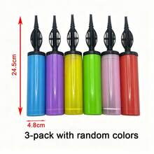 1/3 Pack - Balloon Air Pump, Manual Air Pump, Portable Foot Pump, Suitable For Halloween, Christmas, Party Supplies, Birthday Party, Celebration, Wedding, Balloon Inflation (Random Color) - Multicolor - View 14