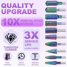 1pc Professional Nail Drill Bit, Cuticle Trimming & Grinding Head, Foot Care Removal Tool, Suitable For Acrylic Gel Nails, Nail Care Tool - Multicolor - View 2