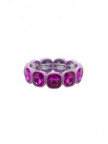 1pc Colorful Square Bracelet, Summer - Square Elastic Bracelet - View 8