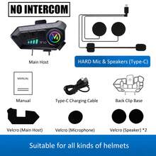 1件裝經典摩托車頭盔耳機 Y10，無線 5.3，IP66 防塵防水，高畫質音質，降噪系統，13 小時電池續航，RGB 燈光，戶外騎行完美選擇 - Y10 - 查看 10