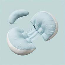 Corduroy Maternity Waist Support Pillow, Silk Cocoon Auxiliary Pillow, Adjustable Size Belly & Waist Cushion - Carlo Blue - View 7