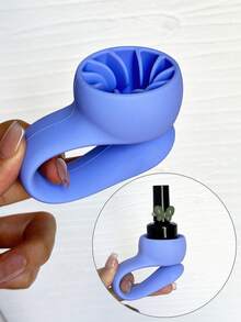 1PC Colorful Dopamine Silicone Nail Polish Bottle Holder, Portable Adjustable Nail Tech Storage Rack, Practical Finger Rest Wrist Support, Professional Nail Salon Storage Auxiliary Tool - Multicolor - View 6