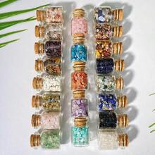 Random 1PC Multi-Material Chips Perfume Bottle, DIY Jewelry Creation, Natural Stone, Gemstone Jewelry, Glitter, Decoration - Multicolor - View 3