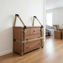 Lifting Slings 2-Person Moving System For Furniture Appliances Mattresses, 2 Adjustable Harnesses 2 Load-Bearing Straps 1 Handheld Strap Heavy Duty Nylon Webbing Load Distribution Design Professional Mover Tools Accessory Kit-XY871222 - Multicolor - View 1
