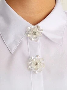 1 pieza/2 piezas Cubierta de botón para camisa, gemelos hechos a mano, cubiertas de gemelos, clip de botón para manga, botón para vestido, boda, esmoquin, decoración, accesorios de ropa - C - Ver 4